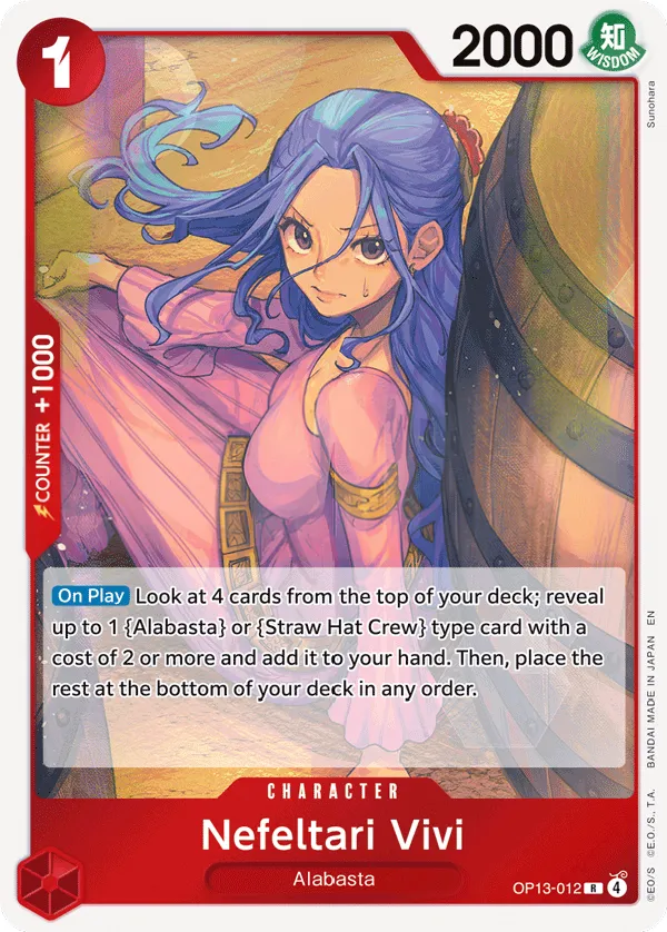 Carrying on His Will 英語版 Nefeltari Vivi OP13-012 カード表面