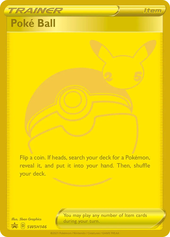 SWSH Black Star Promos 영어판 Poké Ball SWSH146 카드 앞면
