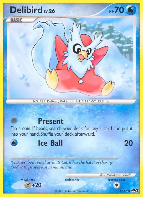 POP Series 7 영어판 Delibird 6 카드 앞면