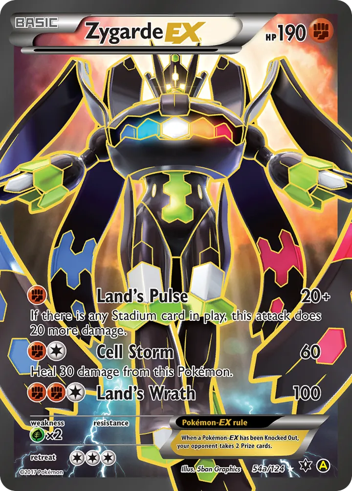 XY—Fates Collide 英語版 Zygarde-EX 54a カード表面