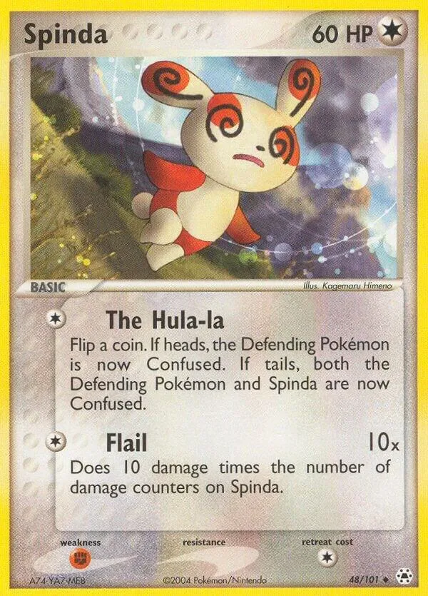 EX Hidden Legends 영어판 Spinda 48 카드 앞면