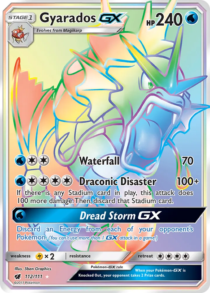 Sun & Moon—Crimson Invasion 英語版 Gyarados-GX 112 カード表面