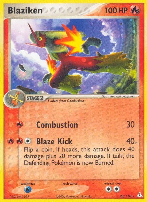 EX Holon Phantoms 英語版 Blaziken 20 カード表面