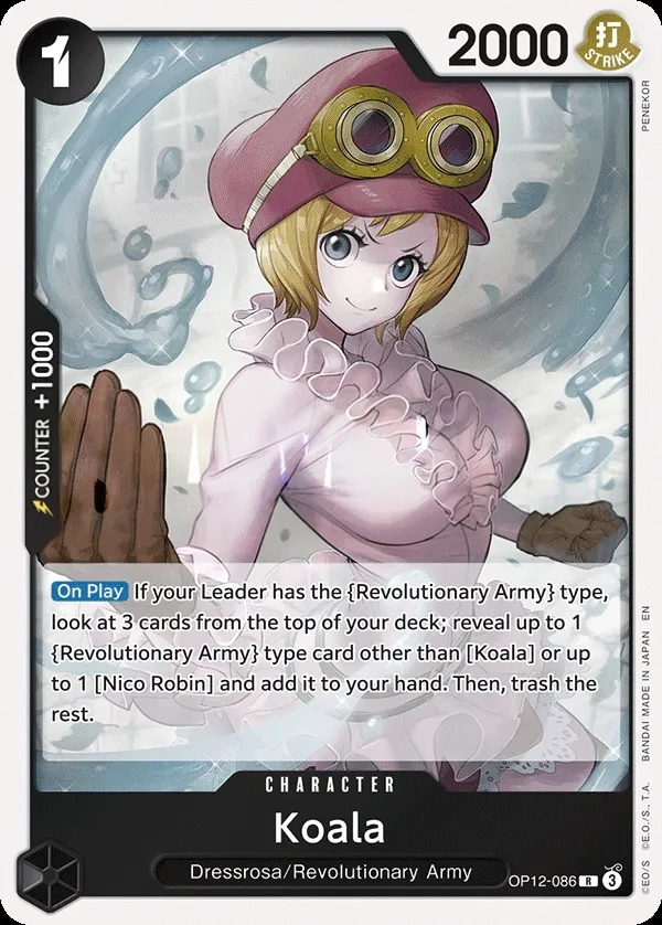 Legacy of the Master 영어판 Koala OP12-086 카드 앞면