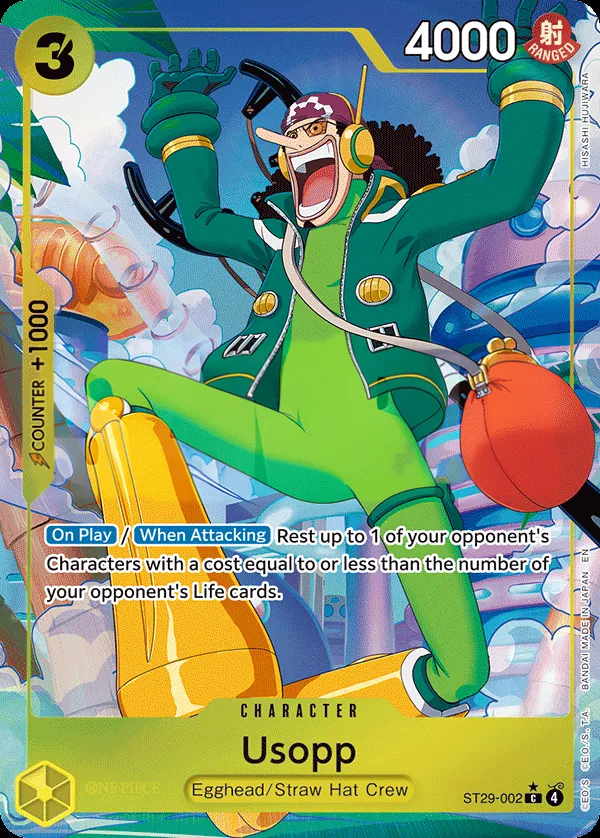 Egghead 영어판 Usopp ST29-002 · 패럴렐 카드 앞면