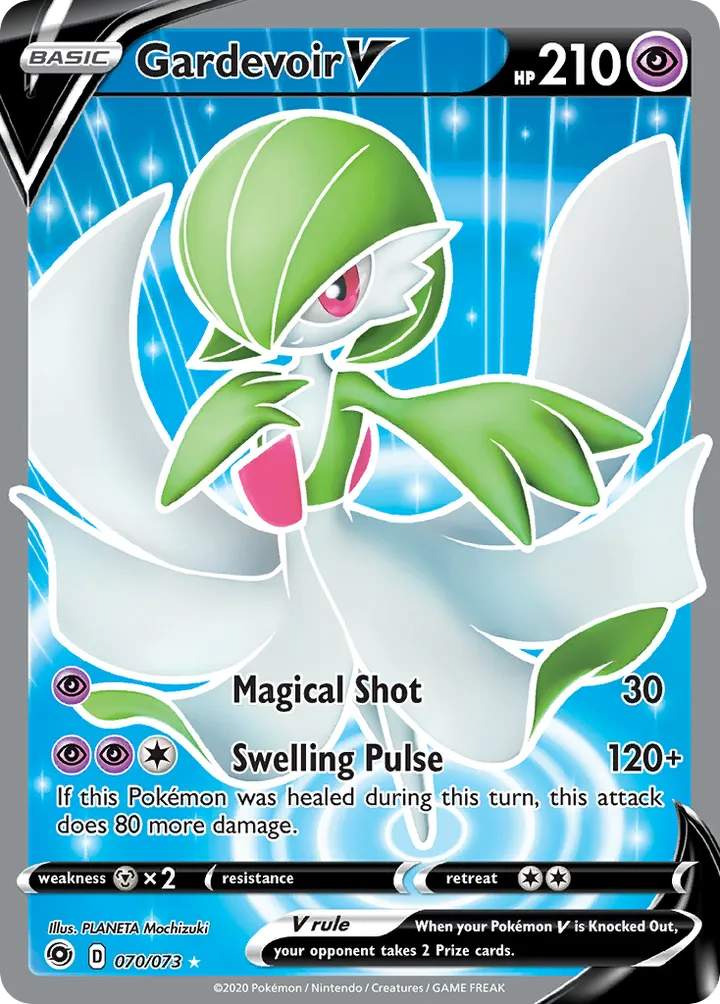 Champion's Path 영어판 Gardevoir V 70 카드 앞면