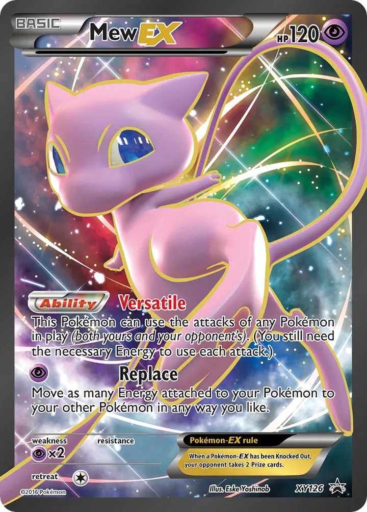 XY Black Star Promos 영어판 Mew-EX XY126 카드 앞면