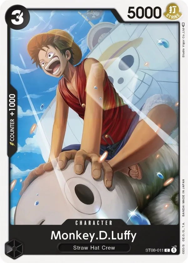 Monkey D. Luffy 영어판 Monkey.D.Luffy ST08-011 카드 앞면