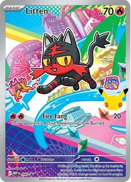 MEP Black Star Promos 英語版 Litten 44 カード表面
