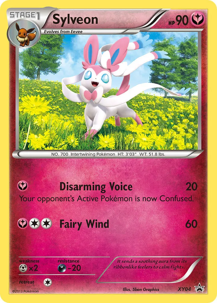 XY Black Star Promos 英語版 Sylveon XY04 カード表面