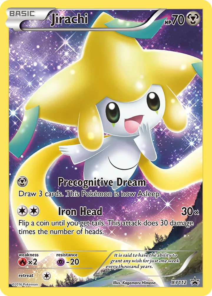XY Black Star Promos 영어판 Jirachi XY112 카드 앞면