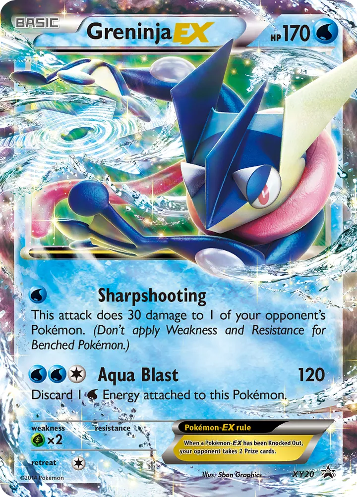 XY Black Star Promos 영어판 Greninja-EX XY20 카드 앞면