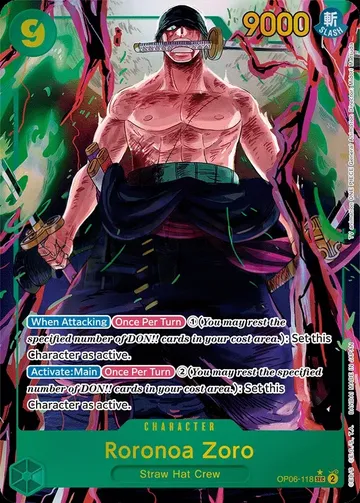 Roronoa Zoro OP06-118 · パラレル ¥14,772
