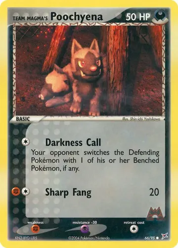Team Magma's Poochyena 66 $1.53
