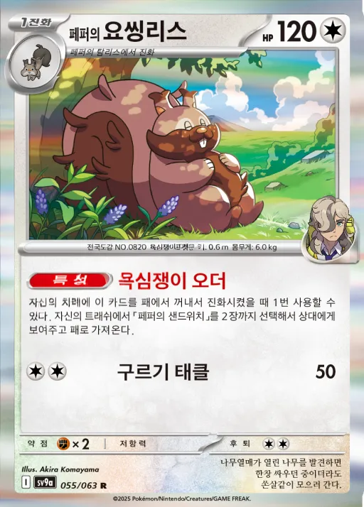 Front of 페퍼의 요씽리스 55, 열풍의 아레나 Korean