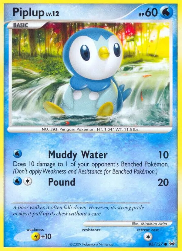 Platinum 英語版 Piplup 85 カード表面