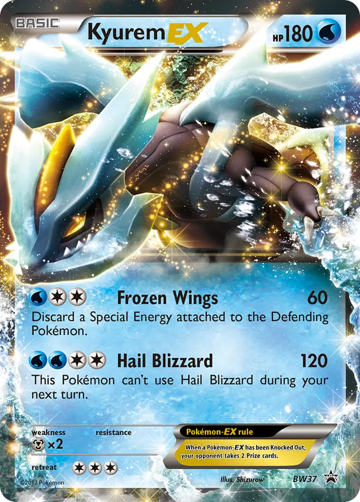 BW Black Star Promos 英語版 Kyurem-EX BW37 カード表面