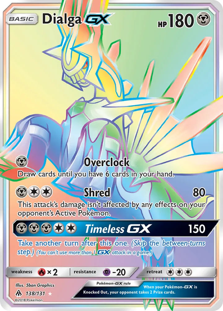 Sun & Moon—Forbidden Light 英語版 Dialga-GX 138 カード表面