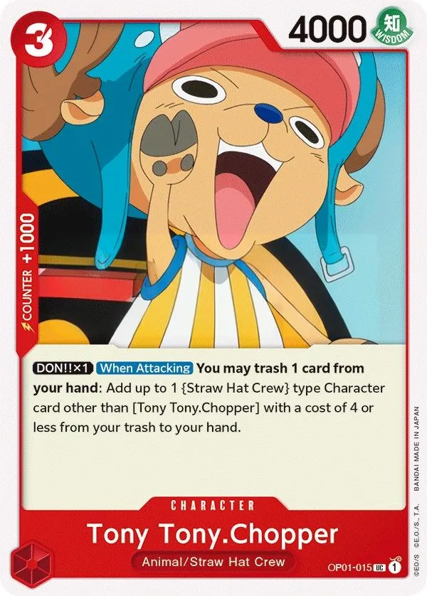 Romance Dawn 영어판 Tony Tony.Chopper OP01-015 카드 앞면