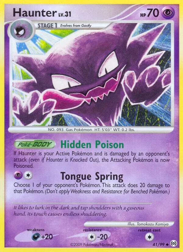 Platinum—Arceus 英語版 Haunter 41 カード表面