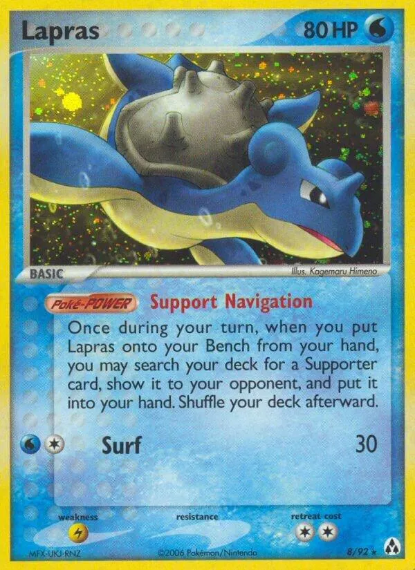 EX Legend Maker 英語版 Lapras 8 カード表面