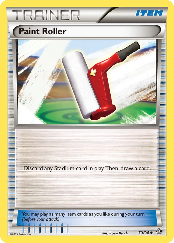XY—Ancient Origins 英語版 Paint Roller 79 カード表面