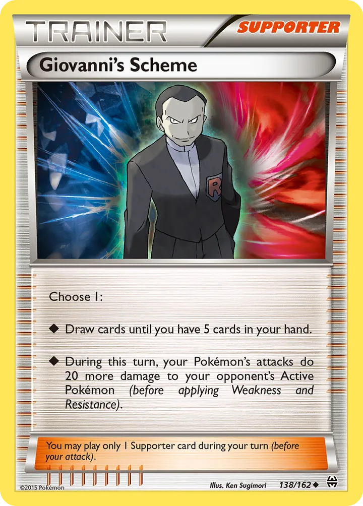 XY—BREAKthrough 英語版 Giovanni's Scheme 138 カード表面