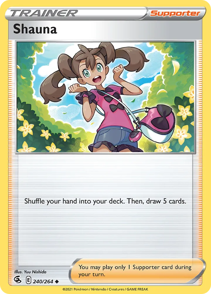 Sword & Shield—Fusion Strike 영어판 Shauna 240 카드 앞면