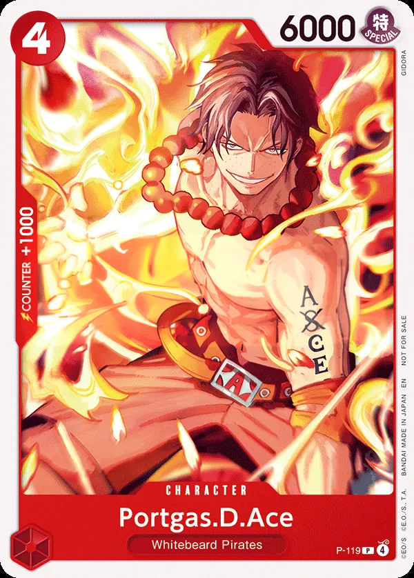 Promotion Cards 英語版 Portgas.D.Ace P-119 カード表面