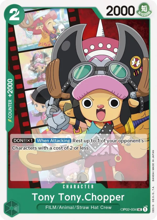 Front of Tony Tony.Chopper OP02-034, Paramount War English
