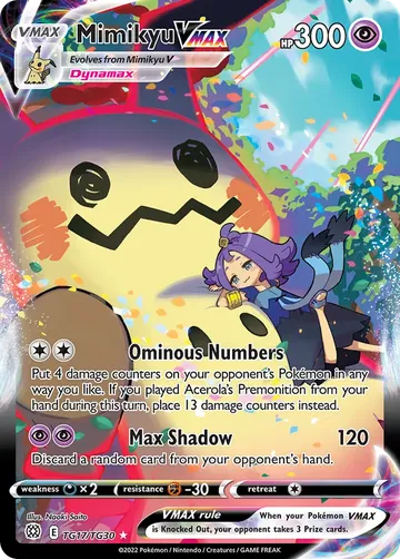 Mimikyu VMAX TG17 $72.67