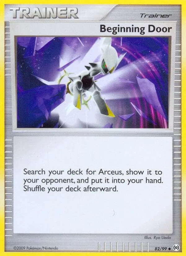Front of Beginning Door 82, Platinum—Arceus English