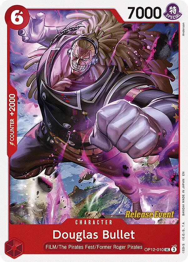 Legacy of the Master 영어판 Douglas Bullet OP12-010 · 세트 출시 행사 카드 앞면