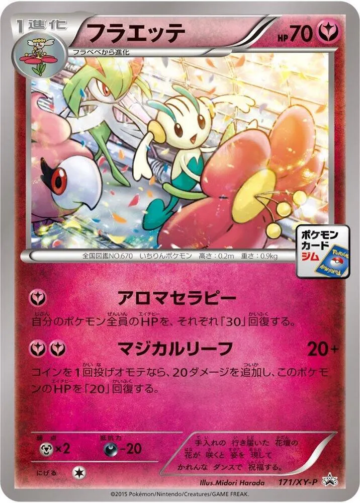 XY-Pプロモーションカード 일본판 フラエッテ 171 카드 앞면