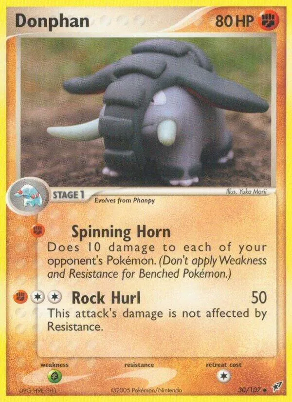 EX Deoxys 영어판 Donphan 30 카드 앞면
