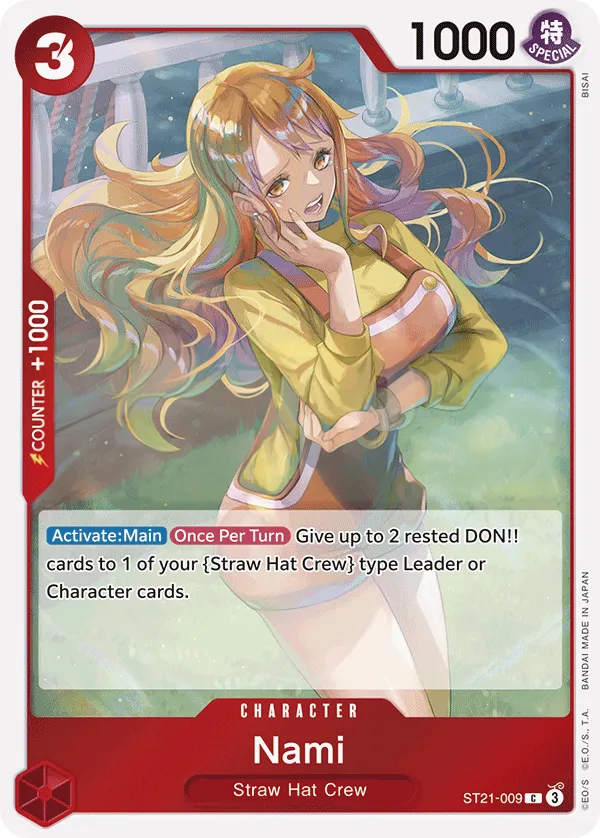 GEAR5 영어판 Nami ST21-009 카드 앞면