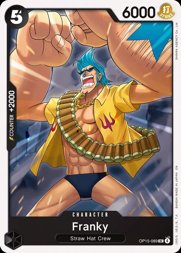 Adventure on Kami's Island 英語版 Franky OP15-089 カード表面
