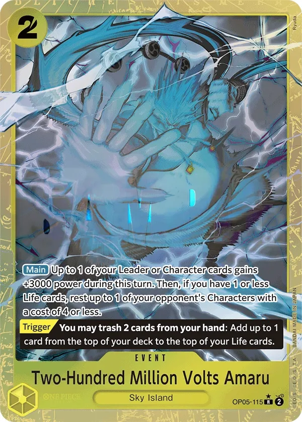 Awakening of the New Era 영어판 Two-Hundred Million Volts Amaru OP05-115 · 패럴렐 4 카드 앞면