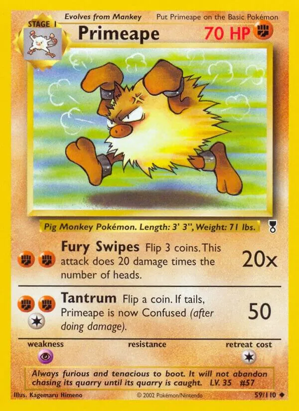 Legendary Collection 영어판 Primeape 59 카드 앞면