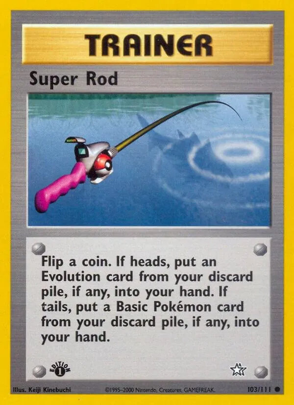 Neo Genesis 영어판 Super Rod 103 카드 앞면