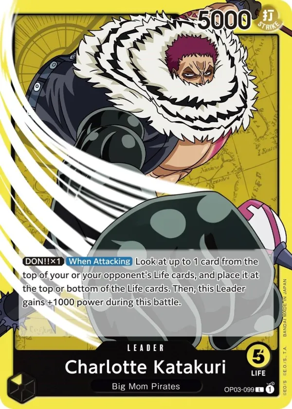 Pillars of Strength 영어판 Charlotte Katakuri OP03-099 카드 앞면