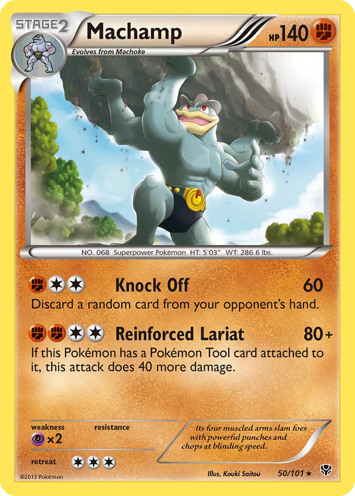 Black & White—Plasma Blast 英語版 Machamp 50 カード表面