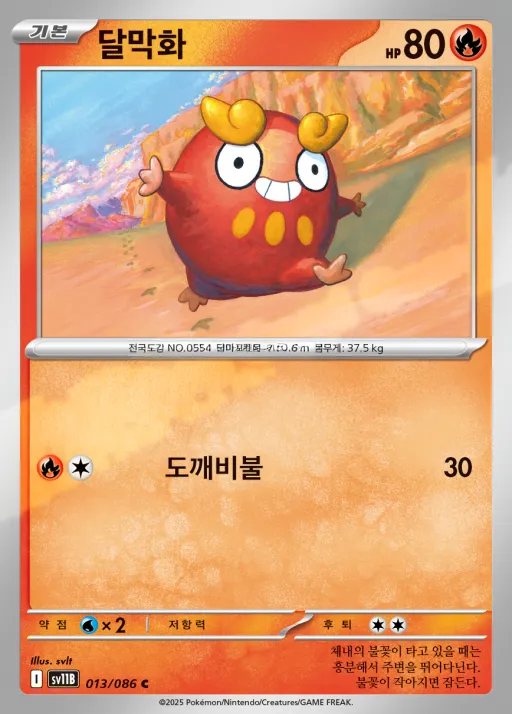 Front of 달막화 13, 블랙볼트 Korean