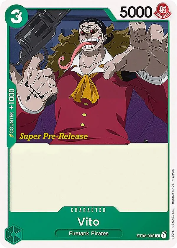 Worst Generation 英語版 Vito ST02-002 · プレリリース カード表面