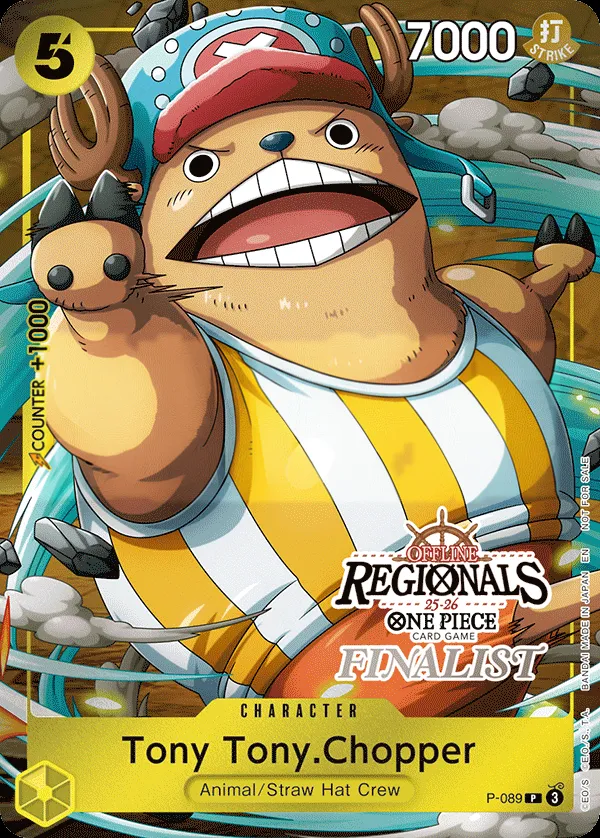 Promotion Cards 영어판 Tony Tony.Chopper P-089 · 패럴렐 카드 앞면