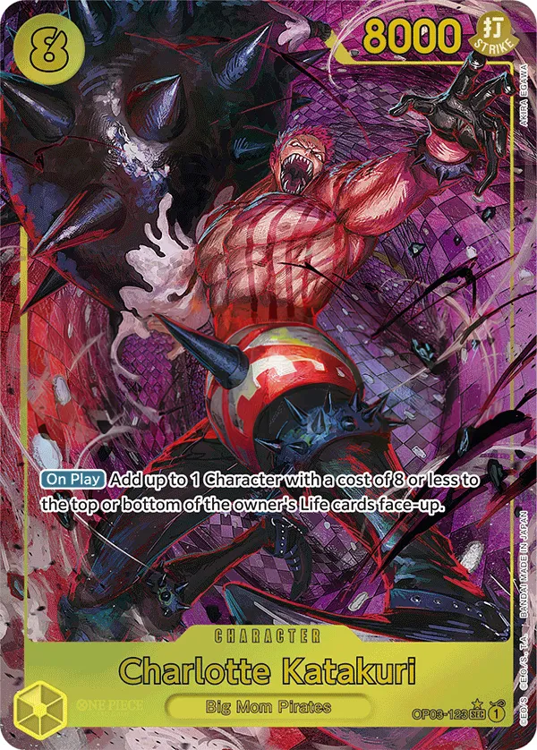 Pillars of Strength 영어판 Charlotte Katakuri OP03-123 · 패럴렐 4 카드 앞면