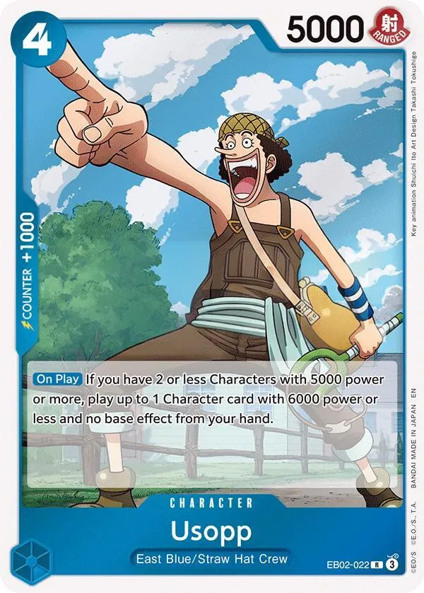 Anime 25th Collection 영어판 Usopp EB02-022 카드 앞면