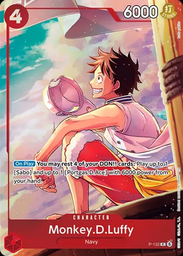 Promotion Cards 英語版 Monkey.D.Luffy P-132 カード表面