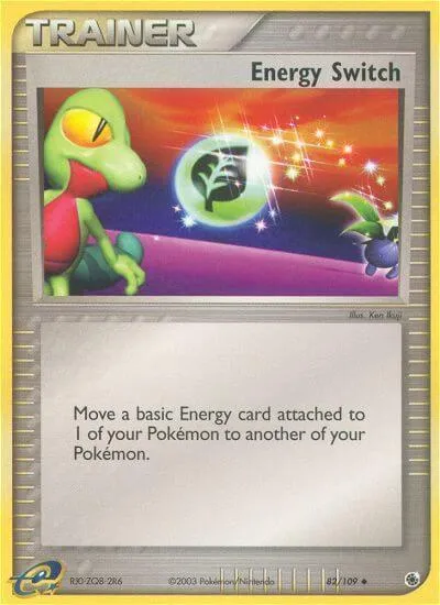 EX Ruby & Sapphire 英語版 Energy Switch 82 カード表面