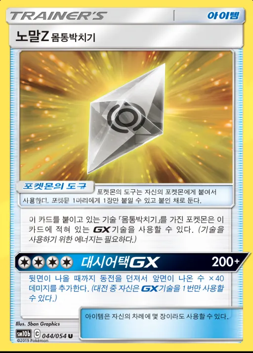 Front of 노말Z 몸통박치기 44, 스카이레전드 Korean